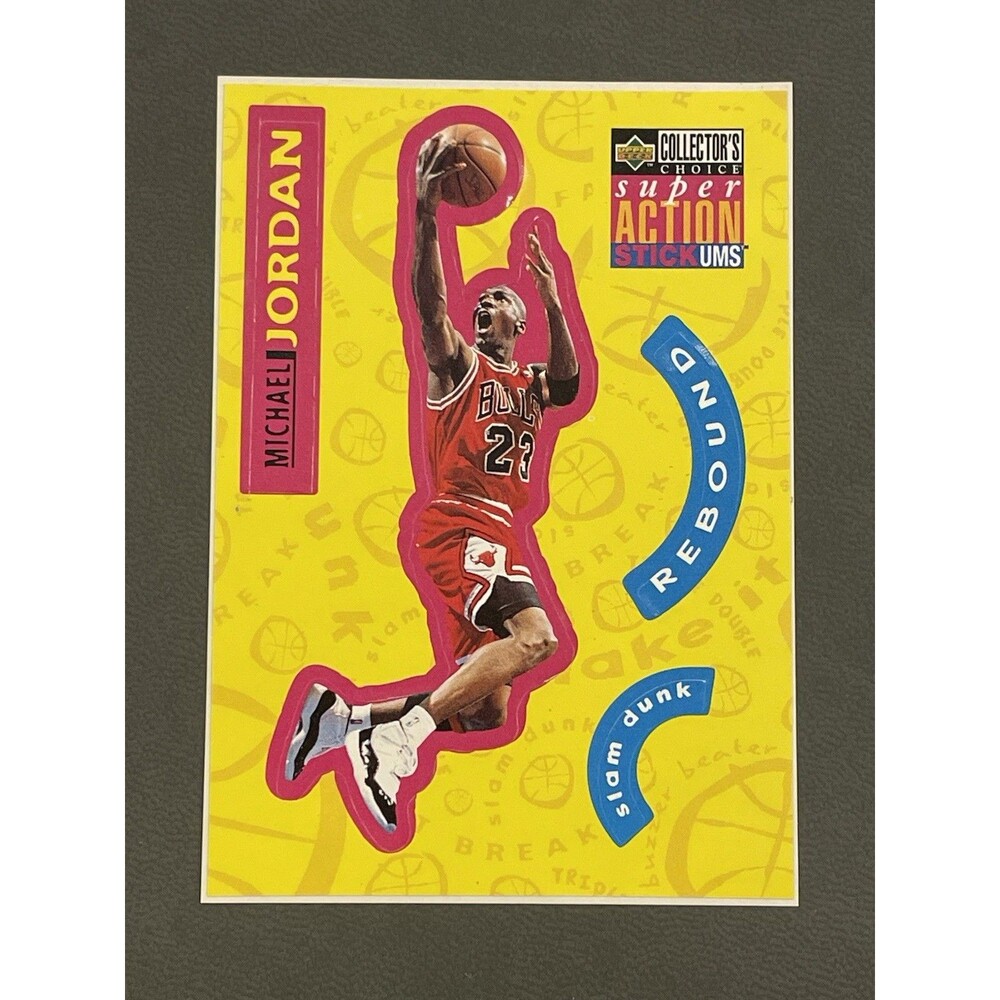 1996-97 Collector's Choice #S30 Michael Jordan Super Action Stick 'Ums Series 1